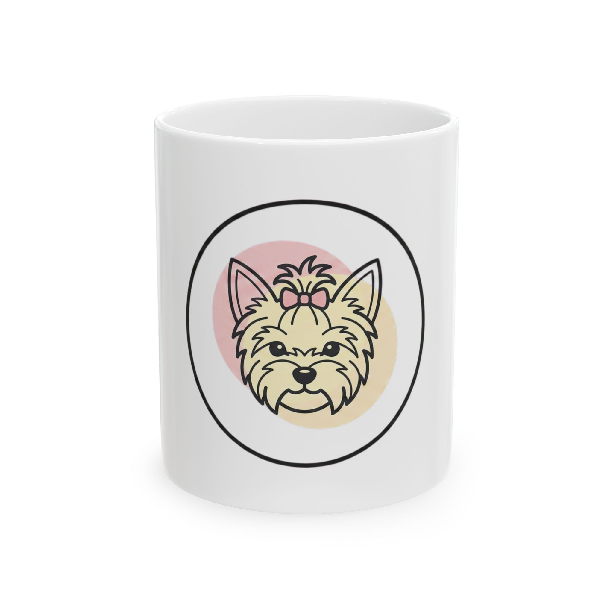 Yorkie Head Ceramic Mug – Cute Yorkshire Terrier Face Mug for Dog Lovers