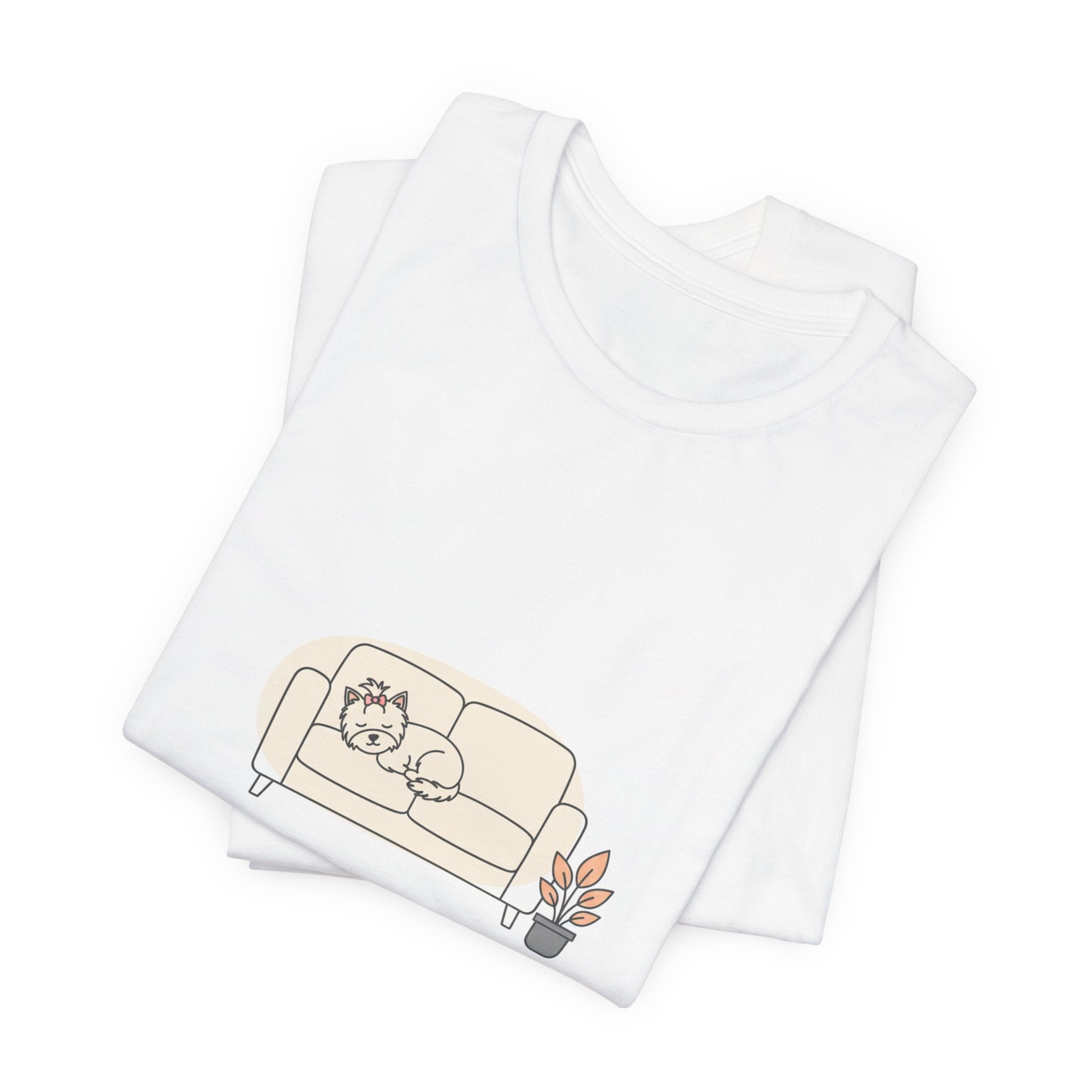 Home Is Where My Yorkie Is T-Shirt – Cute Yorkshire Terrier Quote Tee for Dog Lovers