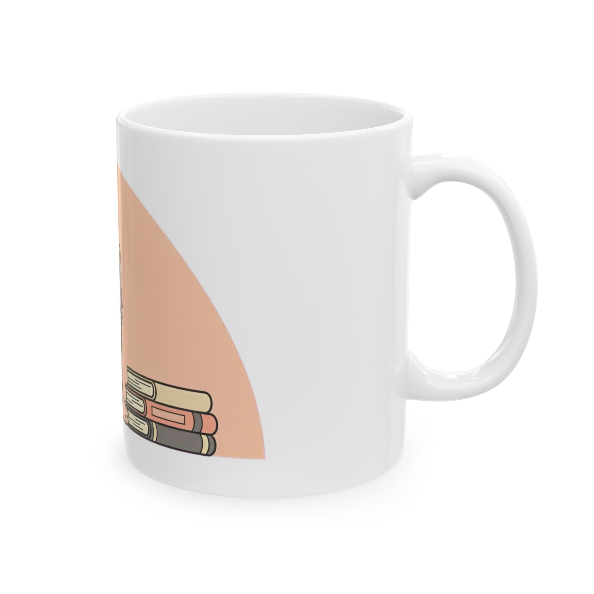 Yorkie Book Lover Ceramic Mug, (11oz) – Cute Yorkshire Terrier Reading Mug for Dog & Book Fans